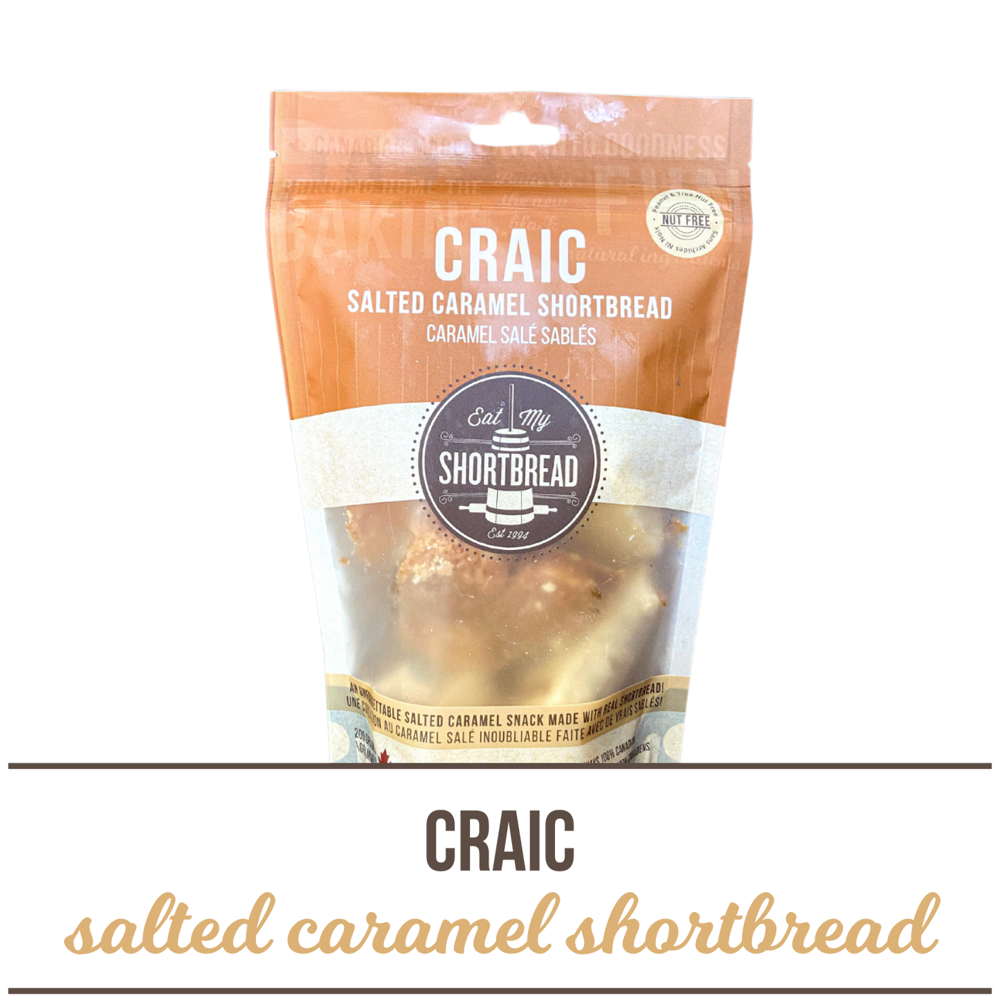 CRAIC: The Salted Caramel Shortbread Snack (1 bag)