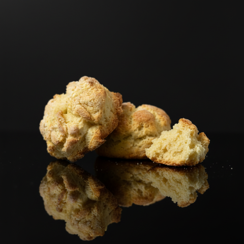 Sweet scones product image with black background